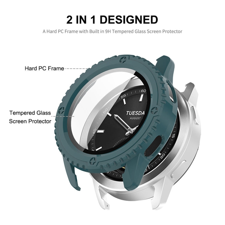 For Xiaomi Watch S3 ENKAY Hat-Prince Full Coverage PC + Tempered Glass Film Integrated Watch Case(Transparent) - Watch Cases by ENKAY | Online Shopping UK | buy2fix