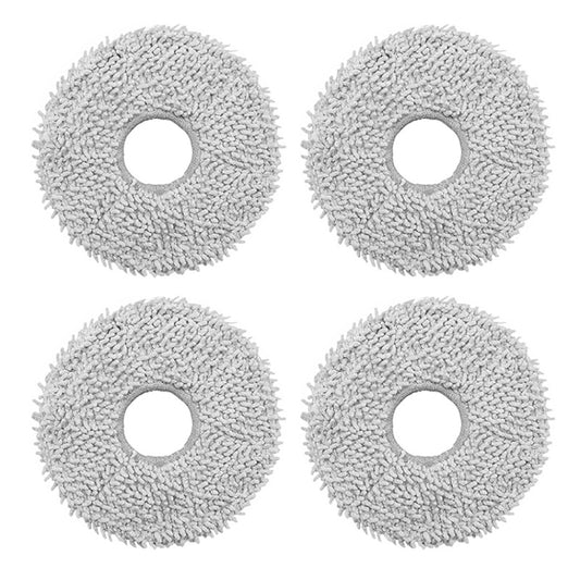 JUNSUNMAY 4pcs Washable Mop Pads Replacement for ECOVACS DEEBOT X1 Turbo / X2 Omni / T20 Pro(Grey) - Other Accessories by JUNSUNMAY | Online Shopping UK | buy2fix