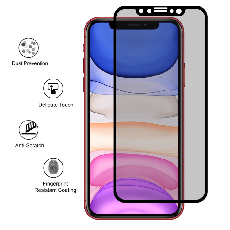 For iPhone 11 / XR / XR ENKAY Hat-Prince 0.26mm 9H 2.5D Privacy Anti-glare Full Screen Tempered Glass Film - iPhone 11 Tempered Glass by ENKAY | Online Shopping UK | buy2fix