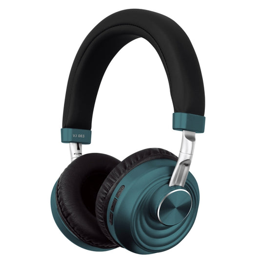 VJ083 Folding Wireless Headset Bluetooth Competitive Game Music Sports Plug Cartoon Wireless Headset(Green) - Headset & Headphone by buy2fix | Online Shopping UK | buy2fix