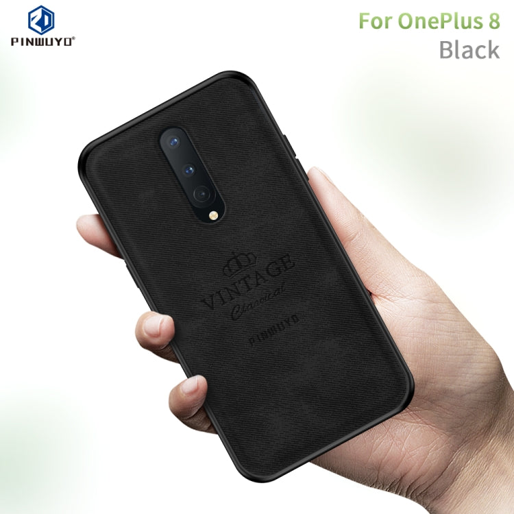 For Oneplus 8 PINWUYO Zun Series PC + TPU + Skin Waterproof And Anti-fall All-inclusive Protective Shell(Black) - OnePlus Cases by PINWUYO | Online Shopping UK | buy2fix