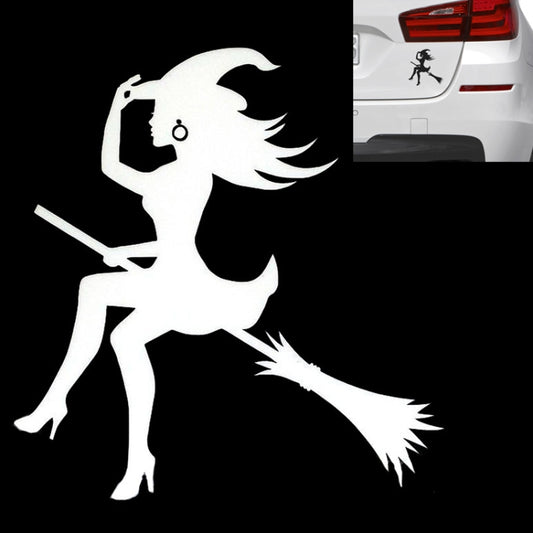 20 PCS Sexy Witch Fashion Car Sticker Vinyl Decals Decor, Size: 12.5x12cm(Silver) - Decorative Sticker by buy2fix | Online Shopping UK | buy2fix