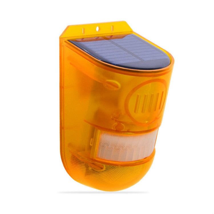 129dB Solar Alarm Light Human Body Induction Alarm Farm Anti-theft Drive Object Sound and Light Alarm Light, Style:N911E English - Security by buy2fix | Online Shopping UK | buy2fix
