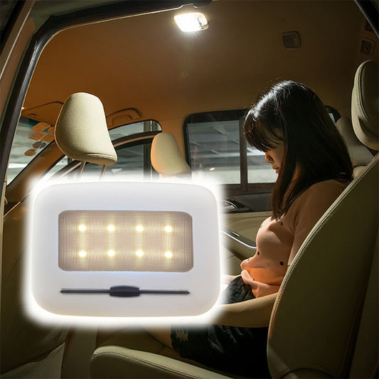 Car Interior Wireless Intelligent Electronic Products Car Reading Lighting Ceiling Lamp LED Night Light, Light Color:Yellow Light(White) - Dome Lights by buy2fix | Online Shopping UK | buy2fix
