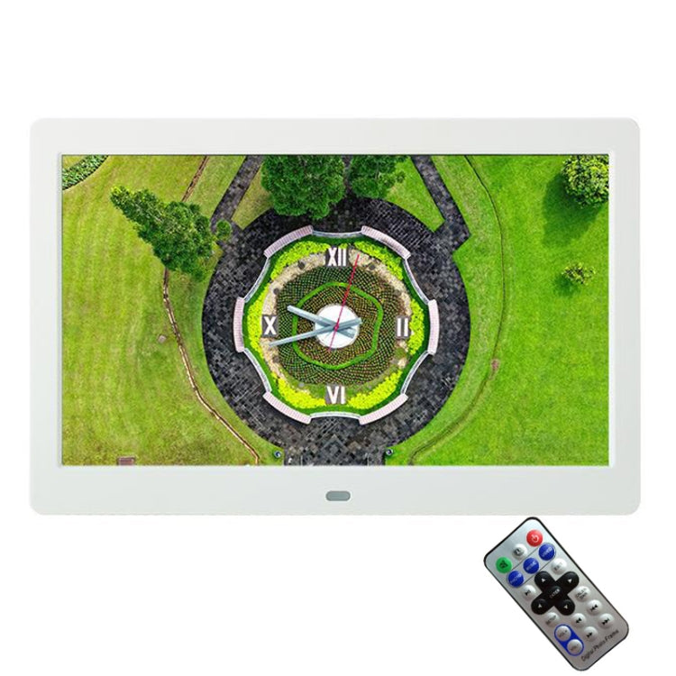 DPF-106 10.1 inch Digital Photo Frame LED Video Advertising Machine, Plug:US Plug(White) - Consumer Electronics by buy2fix | Online Shopping UK | buy2fix