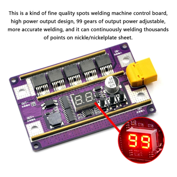 Compatible Version 12V Digital Display DIY Battery Spot Welding Machine Pen Control, Style:6 Square Pen - Home & Garden by buy2fix | Online Shopping UK | buy2fix