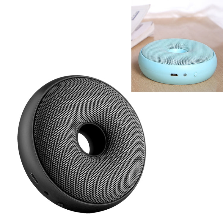 Portable Donut Electric Air Purifier Home Car Anion Ozone Deodorizer(Black) - Air Purifiers & Accessories by carzor | Online Shopping UK | buy2fix