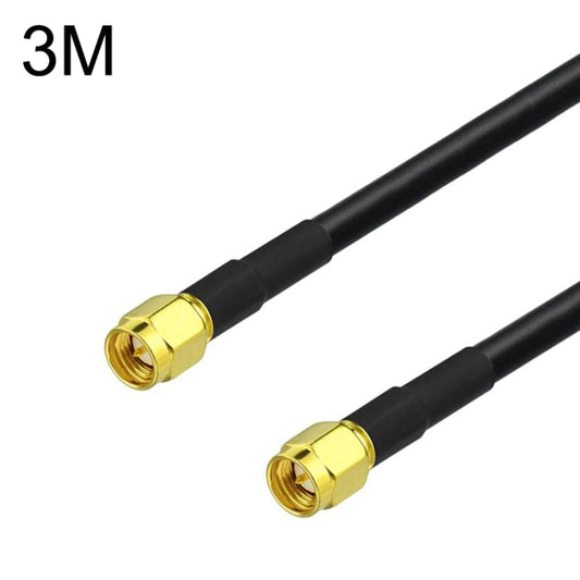 SMA Male To SMA Male RG58 Coaxial Adapter Cable, Cable Length:3m - Connectors by buy2fix | Online Shopping UK | buy2fix