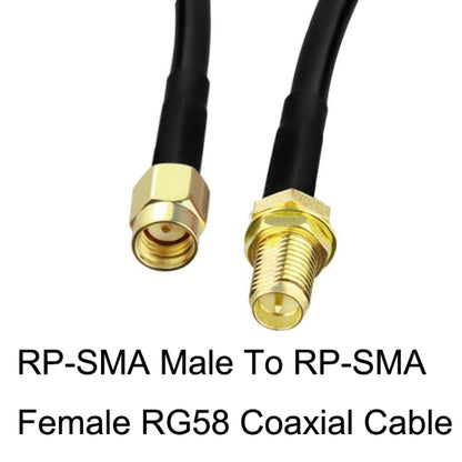 RP-SMA Male To RP-SMA Female RG58 Coaxial Adapter Cable, Cable Length:5m - Connectors by buy2fix | Online Shopping UK | buy2fix