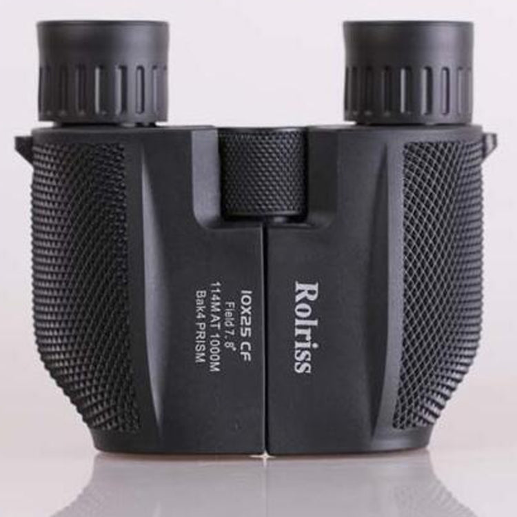 ROLISS 10X25 Outdoor Sports Portable Waterproof Pocket Binocular High Power Telescope(Black) - Binoculars by ROLISS | Online Shopping UK | buy2fix