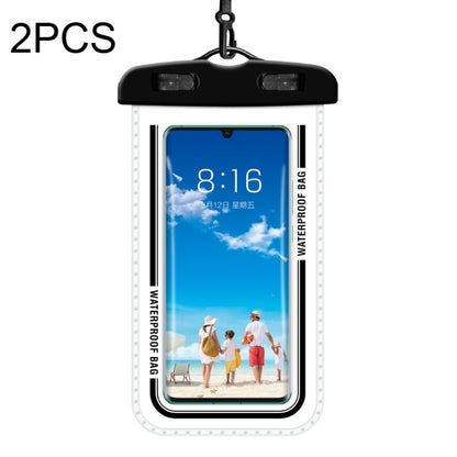 2 PCS Transparent Waterproof Cell Phone Case Swimming Cell Phone Bag Black - Waterproof Bag by buy2fix | Online Shopping UK | buy2fix
