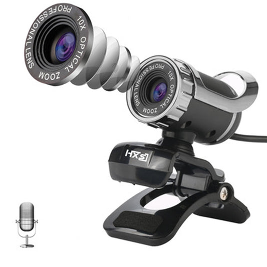 HXSJ A859 480P Computer Network Course Camera Video USB Camera Built-in Sound-absorbing Microphone(No Camera Function Silver) - HD Camera by HXSJ | Online Shopping UK | buy2fix