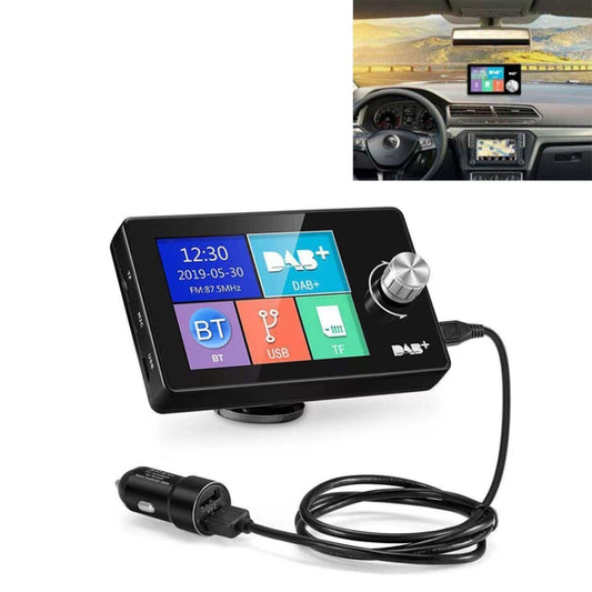 2.8 inch Car DAB+Digital Broadcasting Colorful Screen Receiver FM Forwarding AUX Output - Bluetooth Car Kits by buy2fix | Online Shopping UK | buy2fix