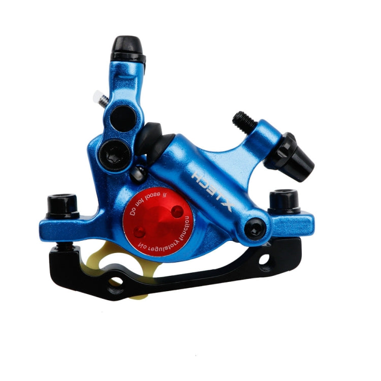 ZOOM HB100 Mountain Bike Hydraulic Brake Caliper Folding Bike Cable Pull Hydraulic Disc Brake Caliper, Style:Front(Blue) - Bicycle Brake Parts by Zoom | Online Shopping UK | buy2fix