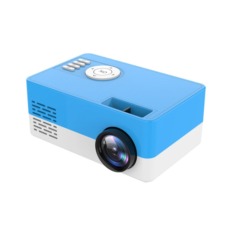 S261/J16 Home Mini HD 1080P Portable LED Projector, Support TF Card / AV / U Disk, Plug Specification:UK Plug(Blue White) - Consumer Electronics by buy2fix | Online Shopping UK | buy2fix