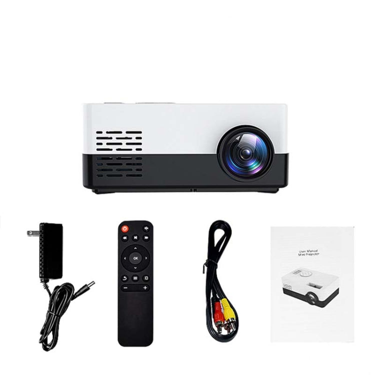 S261/J16 Home Mini HD 1080P Portable LED Projector, Support TF Card / AV / U Disk, Plug Specification:UK Plug(Blue White) - Consumer Electronics by buy2fix | Online Shopping UK | buy2fix