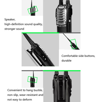 Baofeng UV-8D 8W High-power Dual-transmit Button Multifunctional Walkie-talkie, Plug Specifications:EU Plug - Handheld Walkie Talkie by Baofeng | Online Shopping UK | buy2fix