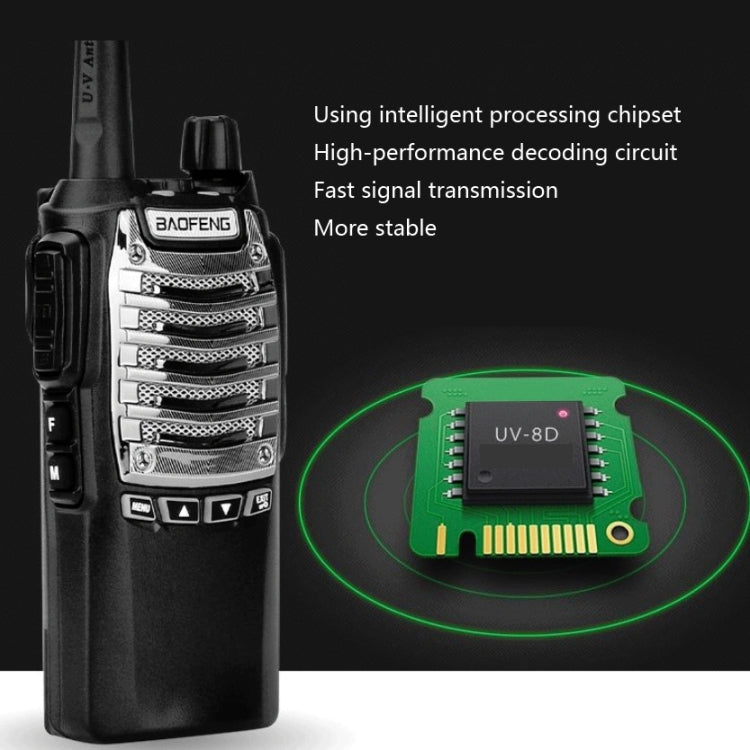 Baofeng UV-8D 8W High-power Dual-transmit Button Multifunctional Walkie-talkie, Plug Specifications:US Plug - Handheld Walkie Talkie by Baofeng | Online Shopping UK | buy2fix