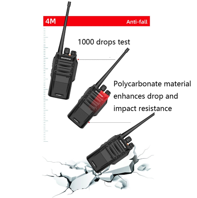 Baofeng BF-S56MAX High-power Waterproof Handheld Communication Device Walkie-talkie, Plug Specifications:EU Plug - Handheld Walkie Talkie by Baofeng | Online Shopping UK | buy2fix