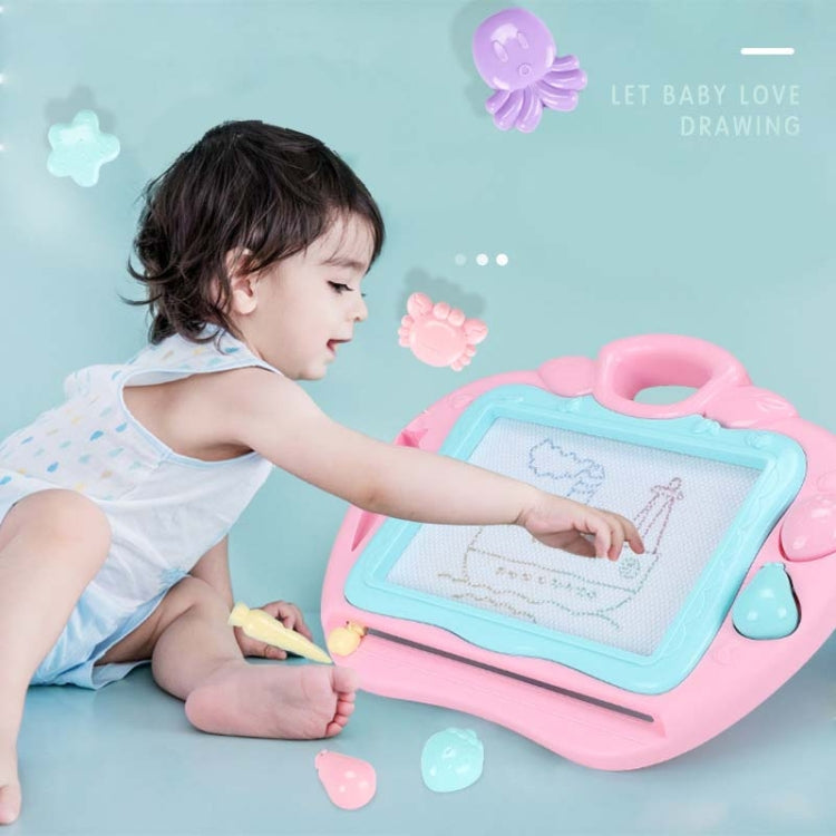Children Magnetic Graffiti Drawing Board Color Handwriting Board with Bracket(Pink) - Drawing Toys by buy2fix | Online Shopping UK | buy2fix