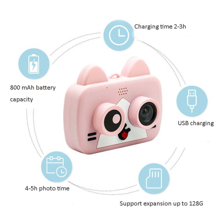 12MP 2.0 inch IPS High-definition Screen WiFi Cute Cartoon Fun Children Photography Digital Camera(Pink) - Consumer Electronics by buy2fix | Online Shopping UK | buy2fix