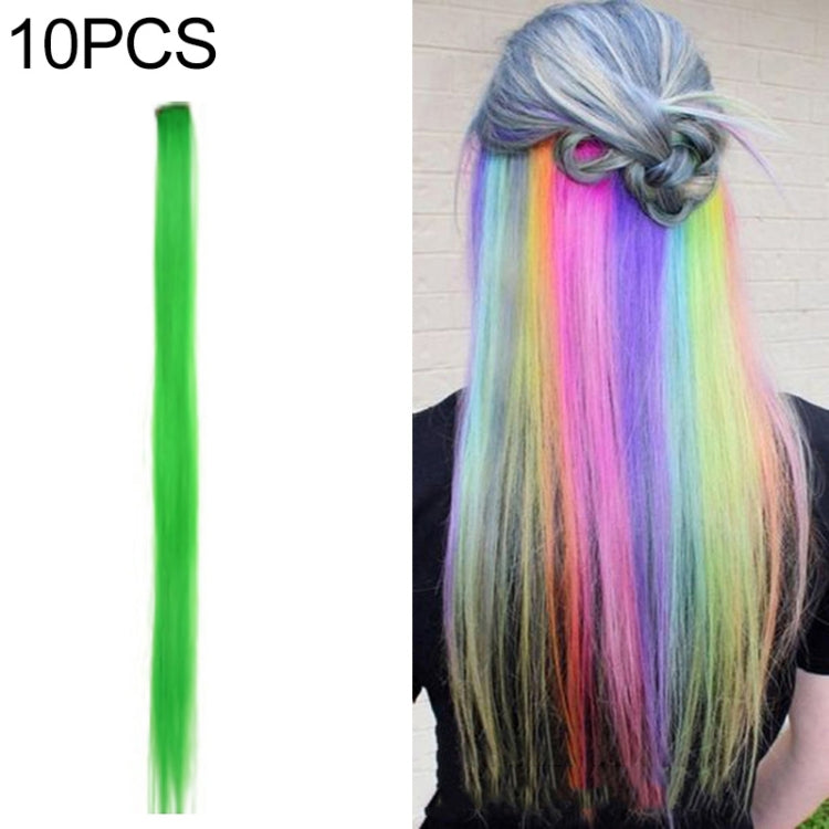 10 PCS Chemical Fiber Wig One-Step Gradient Color Single Card Wig, Stretched Length:24inches(44#) - Wigs by Alileader | Online Shopping UK | buy2fix