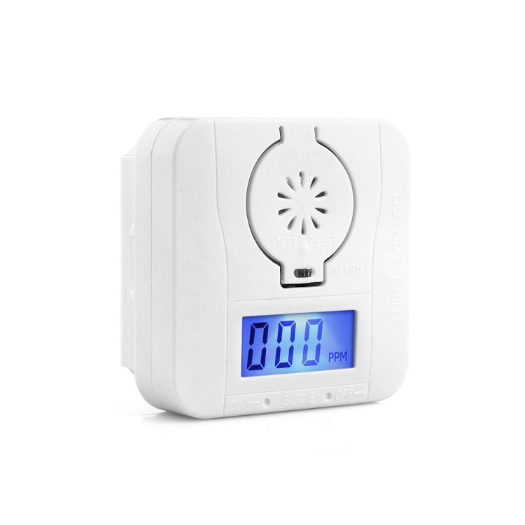 Mini CO Carbon Monoxide Smoke Detector Alarm Poisoning Gas Warning Sensor Security Poisoning Alarm with LCD Display - Security by buy2fix | Online Shopping UK | buy2fix