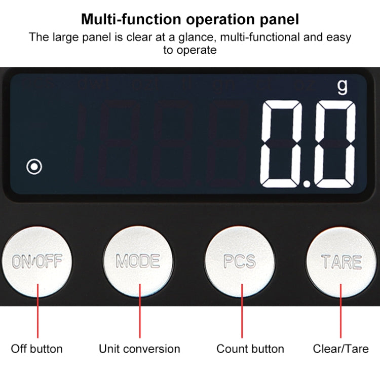 High-Precision Electronic Scale Mini Portable Jewellery Medicine Scale, Style:500g/0.01g - Jewelry Scales by buy2fix | Online Shopping UK | buy2fix