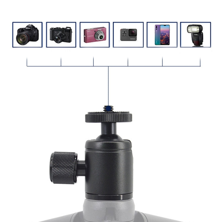 BH-900 Mini Desktop Aluminum Alloy Tripod Mini Ball Head 360 Degree Pan 90 Degree Tilt Tripod - Camera Accessories by buy2fix | Online Shopping UK | buy2fix