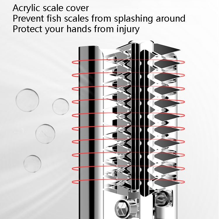 Electric Fish Scale Scraper Household Automatic Wireless Scraping Tool CN Plug Black Dual Battery - Cutter & Peeler by buy2fix | Online Shopping UK | buy2fix