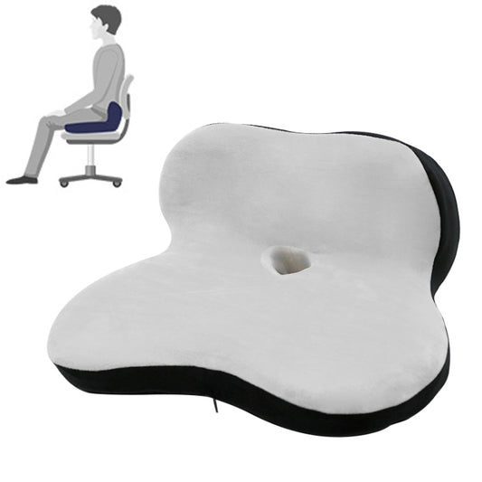 Memory Foam Petal Cushion Office Chair Home Car Seat Cushion, Size: With Storage Bag(Crystal Velvet Gray Black Stitching) - Cushions & Pillows by buy2fix | Online Shopping UK | buy2fix