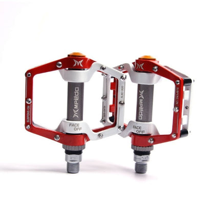 MPEDA Mountain Bike Bearing Pedal Ultra-Light Aluminum Alloy Non-Slip Bearing Pedal, Size: 930(White Red) - Pedals by MPEDA | Online Shopping UK | buy2fix