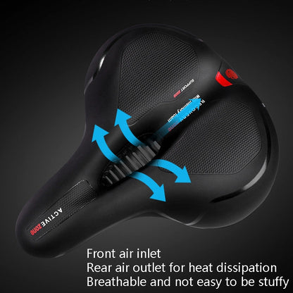 Wheel Up Mountain Bike Saddles Road Bikes Bicycles Comfortable Saddle Cushions Accessories And Bicycle Cushions, Colour: Shock Absorber Red Black - Outdoor & Sports by buy2fix | Online Shopping UK | buy2fix