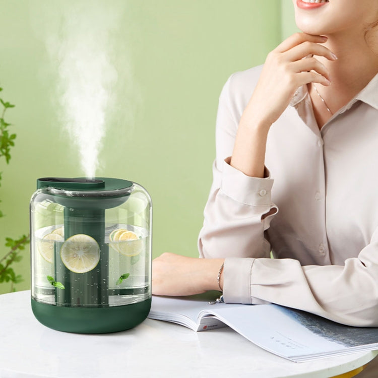 BF143 USB Mini Home Office Bedroom Desktop Mist Maker Moisturizer with Night Light Essential Oil Aromatherapy Diffuser Flower And Fruit Air Humidifier(Green) - Home & Garden by buy2fix | Online Shopping UK | buy2fix