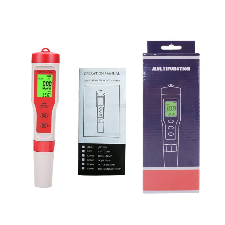 4-in-1 Portable PH/TDS/EC/TEMP Test Pen Multi-Function Water Quality Tester - Consumer Electronics by buy2fix | Online Shopping UK | buy2fix