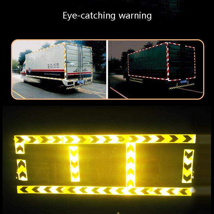 PVC Crystal Color Arrow Reflective Film Truck Honeycomb Guidelines Warning Tape Stickers 5cm x 25m(Green Black) - Reflective Material by buy2fix | Online Shopping UK | buy2fix