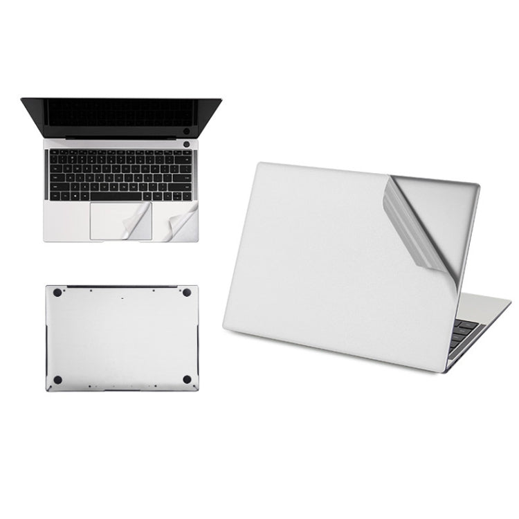 JRC 4 in 1 Computer Upper Cover + Lower Cover + Full Support Sticker + Touch Sticker Film Notebook Shell Protective Film For Huawei Matebook X Pro 2019 / 2020 (Silver) - Screen & Keyboard Cover by JRC | Online Shopping UK | buy2fix