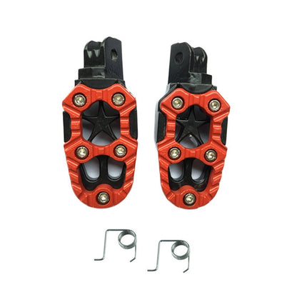 Motorcycle Modified Aluminum Alloy Foot Pedal Accessories(Red) - Others by buy2fix | Online Shopping UK | buy2fix