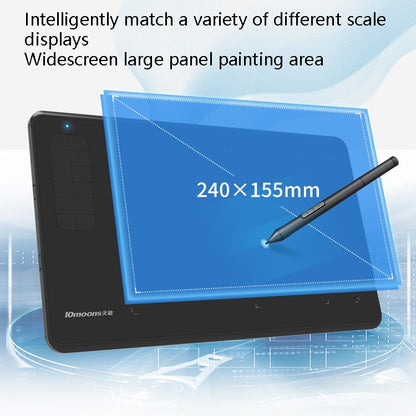 10Moons  G12 Digital Board Can Be Connected To Mobile Phone Hand Drawn Board Computer Painting Board Network Class Input Panel -  by 10Moons | Online Shopping UK | buy2fix