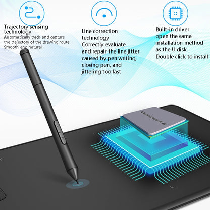 10Moons  G12 Digital Board Can Be Connected To Mobile Phone Hand Drawn Board Computer Painting Board Network Class Input Panel -  by 10Moons | Online Shopping UK | buy2fix