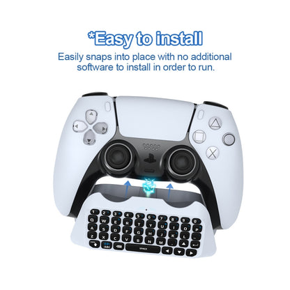 JYS-P5121 Bluetooth Wireless Handle Keyboard Can Chat Voice External Keyboard Suitable For PS5, Note: Without Handle - Gamepads by buy2fix | Online Shopping UK | buy2fix