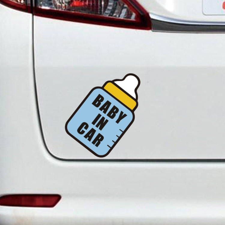 10 PCS There Is A Baby In The Car Stickers Warning Stickers Style: CT203 Baby O Boy Triangle Magnetic Stickers - Warning Sticker by buy2fix | Online Shopping UK | buy2fix