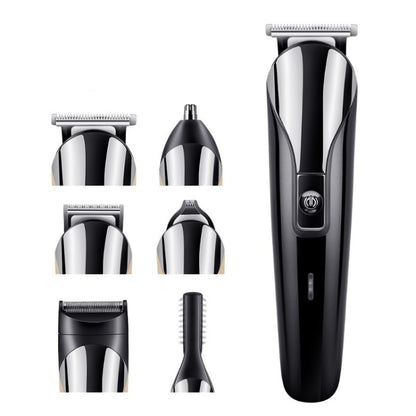 SHINON 6 In 1 Multifunctional Electric Hair Clipper Set(USB (Black)) - Hair Trimmer by buy2fix | Online Shopping UK | buy2fix