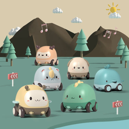 Cartoon Cute Pet Pull Back Car Children Mini Puzzle Inertia Car Toy(Whale) - Electronic Pets by buy2fix | Online Shopping UK | buy2fix