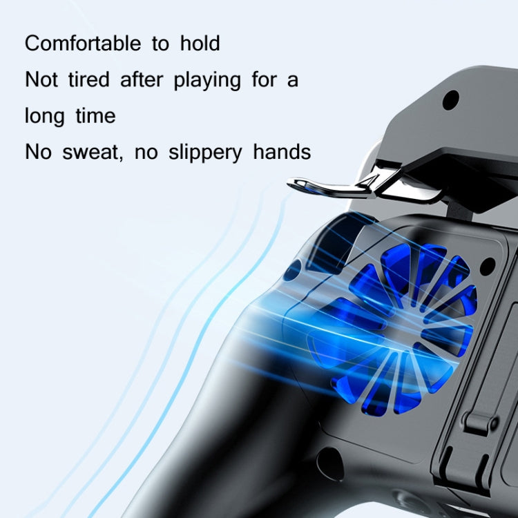 H10 3 in 1 Plug-in Type Dual Fan Cooling Gamepad Game Auxiliary Button Grip with Stand - Cooling Fan Radiator by buy2fix | Online Shopping UK | buy2fix