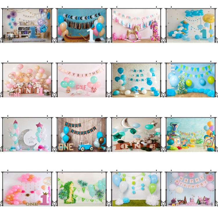 2.1m x 1.5m One Year Old Birthday Photography Background Cloth Birthday Party Decoration Photo Background(574) - Camera Accessories by buy2fix | Online Shopping UK | buy2fix