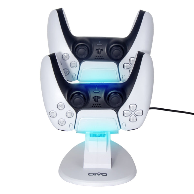 OIVO IV-P5234 Gamepad Aircraft Two-Seater Charger For PS5(White) - Toys & Hobbies by OIVO | Online Shopping UK | buy2fix