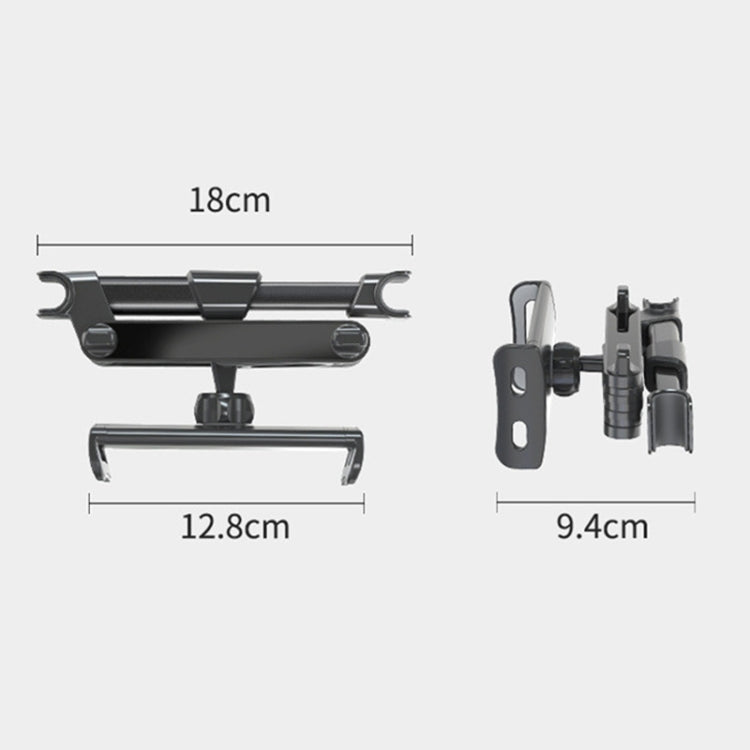 Car Seat Telescopic Bracket Car Rear Pillow Mobile Phone Bracket, Colour: 06 Upgrade Version Black - Car Holders by buy2fix | Online Shopping UK | buy2fix