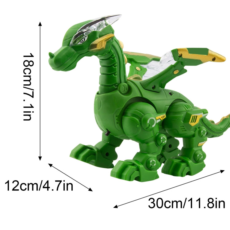 Electric Mechanical Dinosaur Toy Simulation Animal Toy Multifunctional Sound And Light Toy, Style: No Spray-Gray - Music Toys by buy2fix | Online Shopping UK | buy2fix