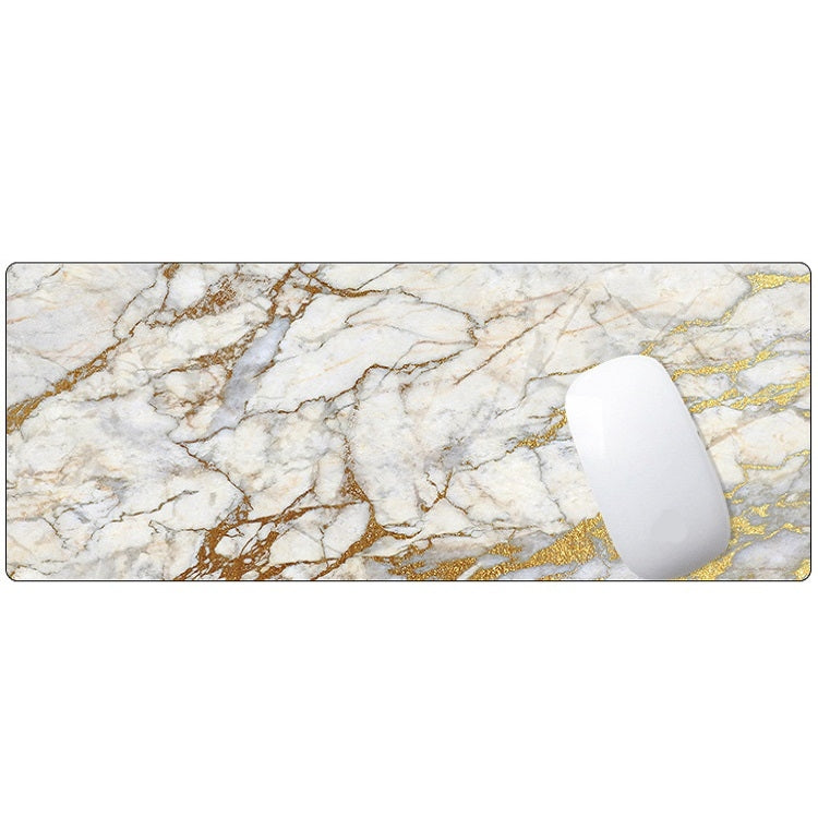 300x800x2mm Marbling Wear-Resistant Rubber Mouse Pad(Yellow Marble) - Mouse Pads by buy2fix | Online Shopping UK | buy2fix